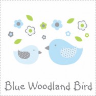 Blue Woodland Bird